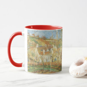 Tasse Toits rouges, Coin d'un village, Hiver par Pissarr