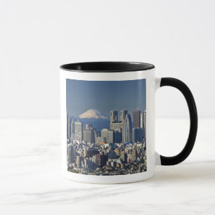 Tasse Tokyo, Skyline du quartier de Shinjuku, mont Fuji,