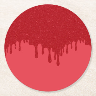 Tasse tomate rouge papier personnalisé sous-verre