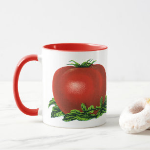 Tasse Tomate rouge vintage, légumes et fruits
