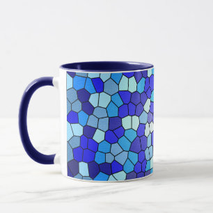 Tasse Tons de verre de couleur bleue par Shirley Taylor