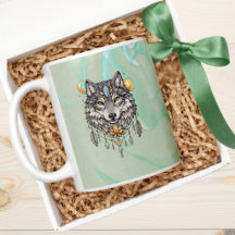 Tasse Totem de l'Esprit du Loup | Loup Tribal Spir