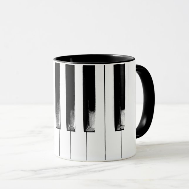 Tasse Touches de piano anciennes (Devant droit)
