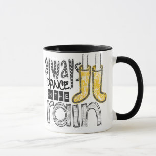 Tasse toujours danse sous la pluie