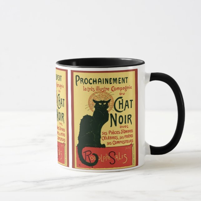 Tasse Tournée du Conversation Noir, Theophile Steinlen (Droite)