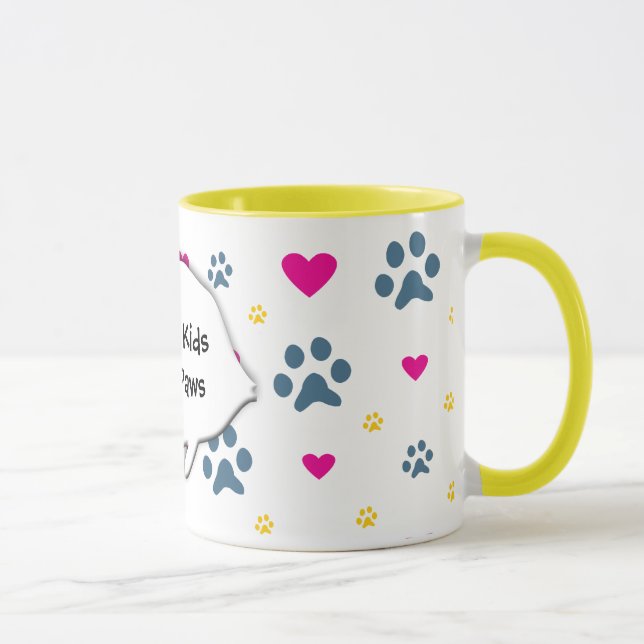 Tasse Tous mes Enfant-Enfants ont des pattes (Droite)