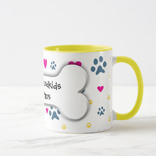 Tasse Tous mes Grandkids-Petits-enfants ont des pattes
