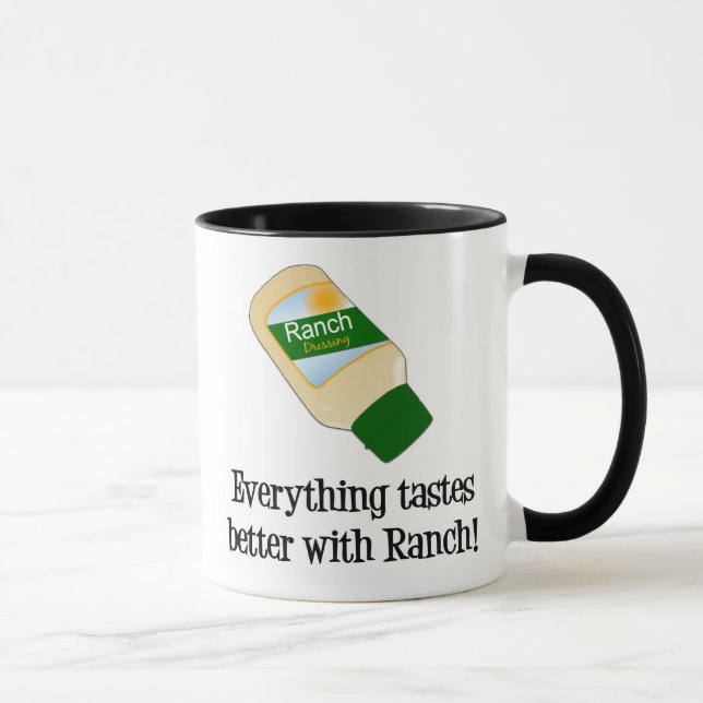 Tasse Tout goûte meilleur avec le ranch (Droite)
