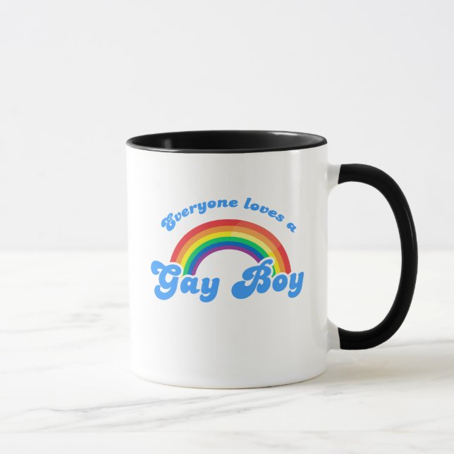 Tasse Tout le monde aime un garçon gay (Droite)
