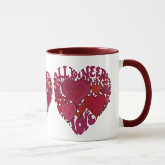 Tasse Tout que vous avez besoin est amour