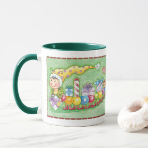 Tasse Train à chenille de Noël avec présentoirs