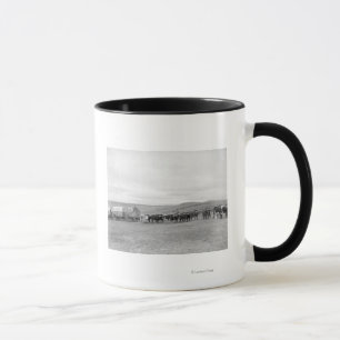 Tasse Train des boeufs et des chariots dirigés pour