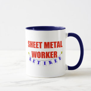 TASSE TRAVAILLEUR RETRAITÉ DE TÔLE