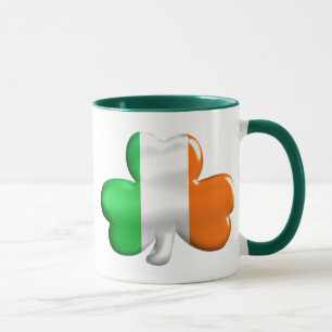 Tasse Trèfle irlandais de drapeau