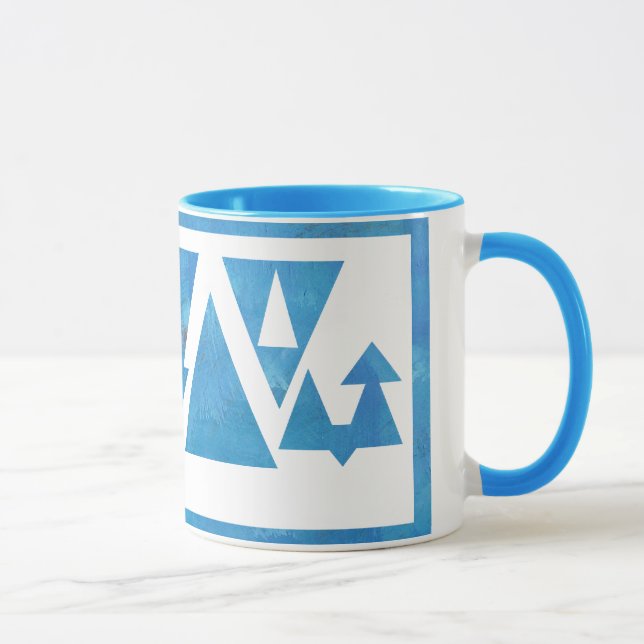 Tasse Triangles et flèches tendus (Droite)