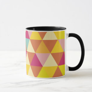 Tasse Triangles polychromes en forme géométrique