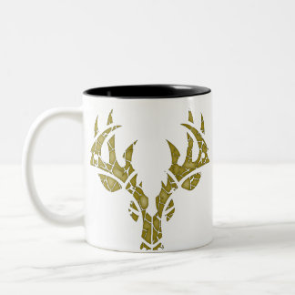 Tasse tribale de camo de craquement de cerfs