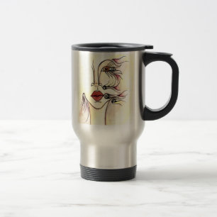 Tasse tribale de voyage de robot
