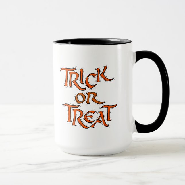 Tasse Trick Halloween ou Traiter les mots (Droite)