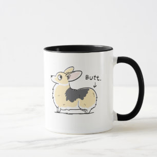 Tasse tricolore de bout de corgi de Pembroke