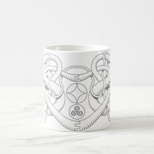 Tasse triple celtique de coeur