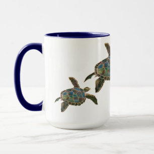 Tasse - trois tortues de mer