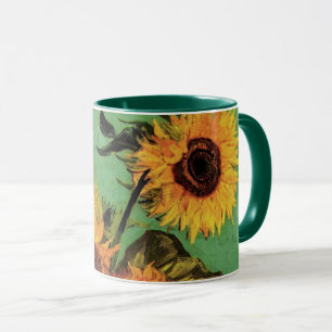 Tasse Trois tournesols dans un vase par Vincent van Gogh