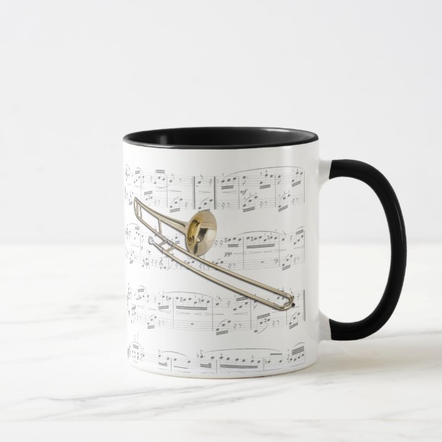 Tasse - trombone (tenor) avec la musique de (Droite)