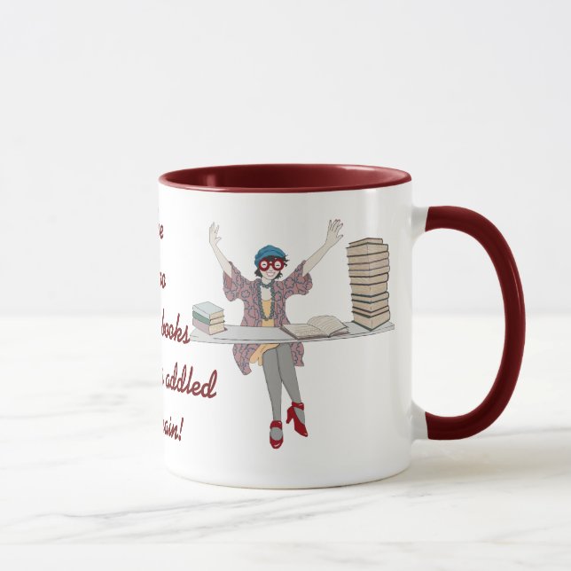 Tasse Trop affectueux des livres (Droite)