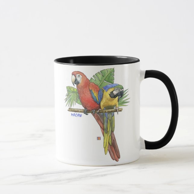 Tasse tropicale d'aras (Droite)