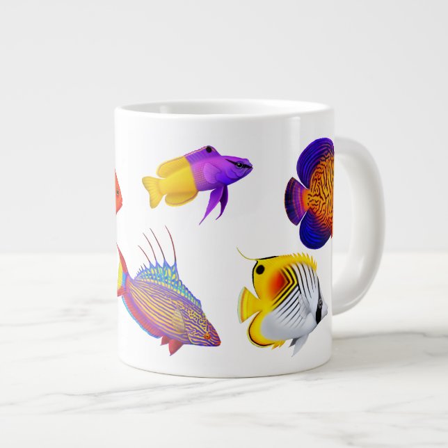 Tasse tropicale de spécialité de poissons de récif (Devant droit)