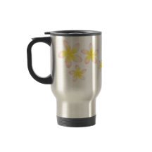 Tasse tropicale de voyage de Plumeria d'aquarelle