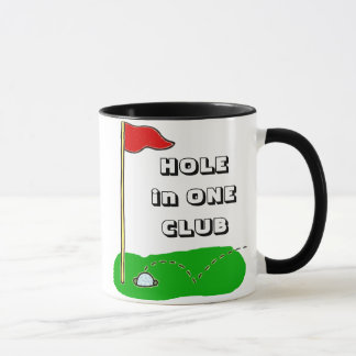 Tasse Trou de golf dans une coutume de club