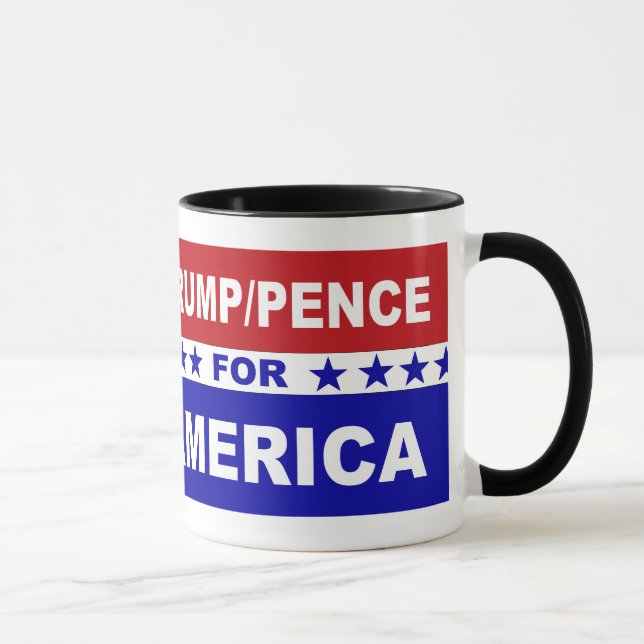 Tasse Trump les penny pour blanc de l'Amérique et bleu (Droite)