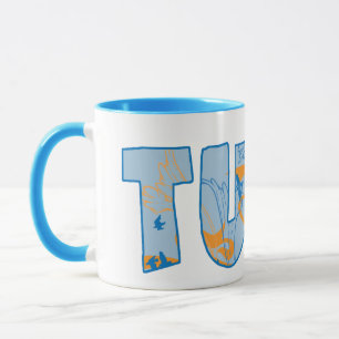 Tasse Tuba Texte Motif Art Abstrait Musique Cadeau