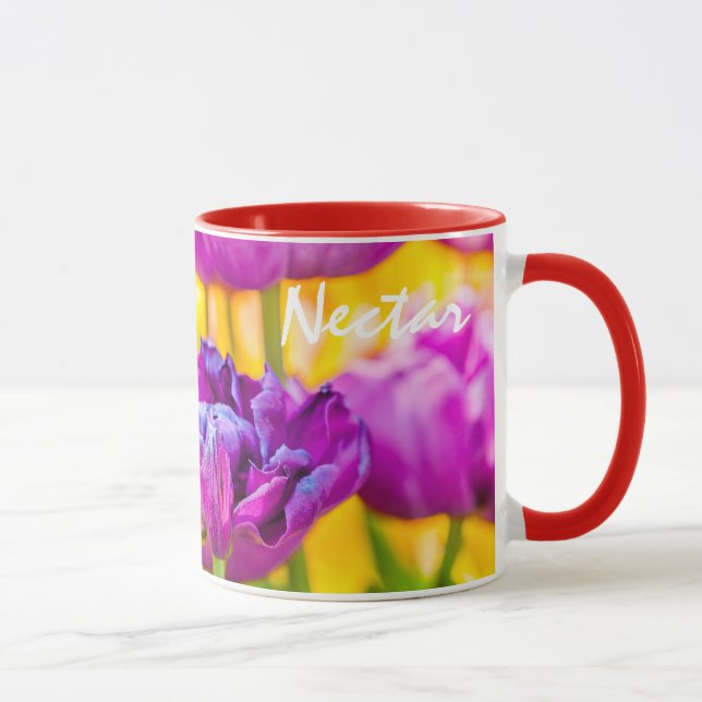 Tasse Tulipes Enchantant rose profond (Droite)