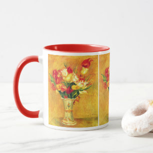 Tasse Tulipes par Pierre Renoir, Art Impressionniste Vin