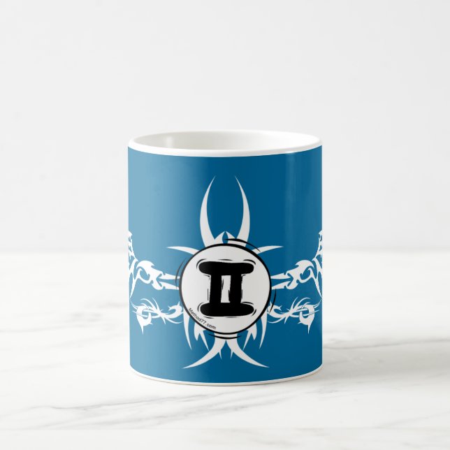 Tasse turquoise tribale de Gémeaux (Centre)