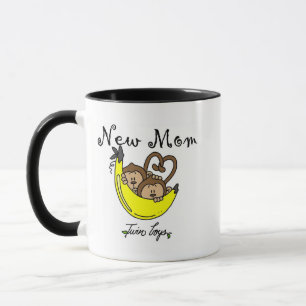 Tasse Twin Boys New Mom Tshirts et cadeaux
