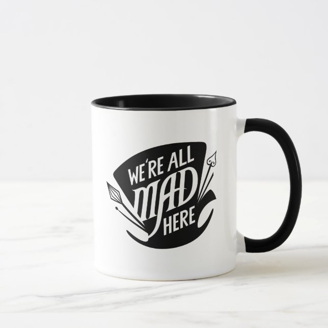 Tasse Typographie | Nous sommes tous fous (Droite)