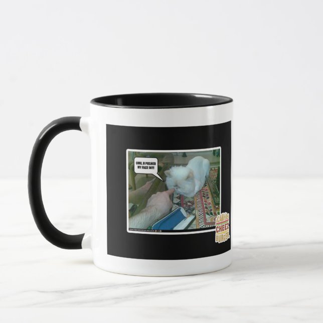 Tasse U a poussé mon visage dedans ! (Gauche)