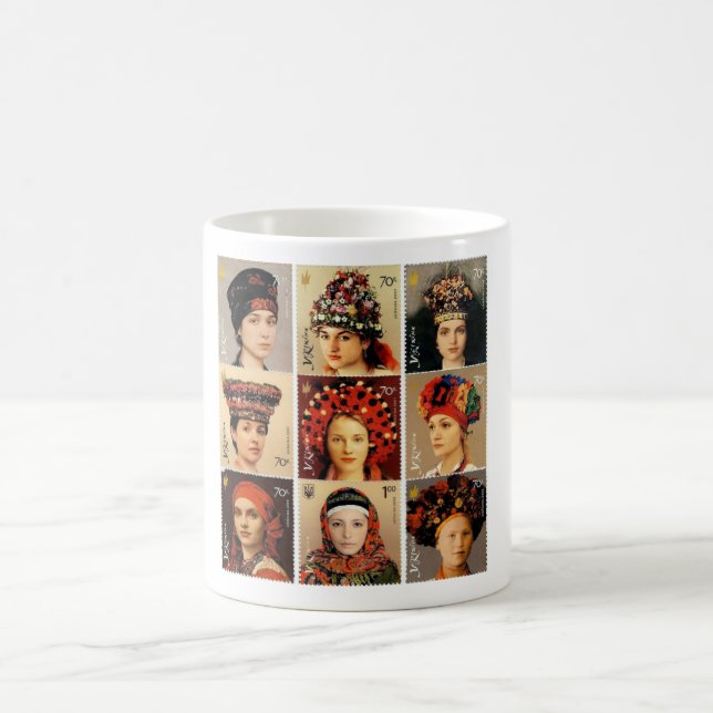 Tasse ukrainienne de coiffes (Centre)