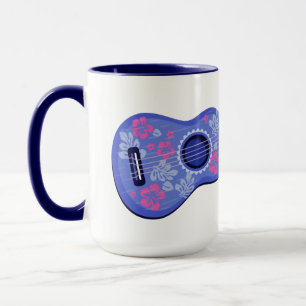 Tasse Ukulele nom personnalisé muette