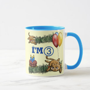 Tasse Ultra mignon 3 ans Leopard Safari Anniversaire
