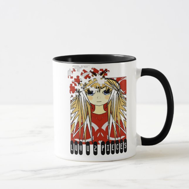 Tasse Ultra mignonne Anime Girl Love You to Pieces (Droite)
