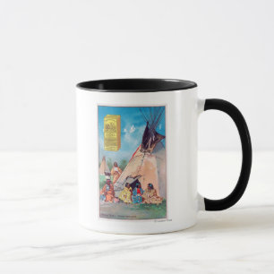 Tasse Un Corbeau indien Tepee, Maizena Produit Publicité