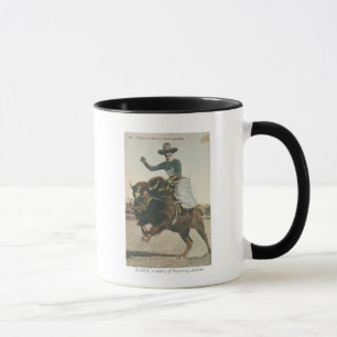 Tasse Un cowboy heureux sur Buffalo s'opposant