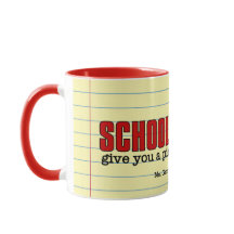 Un morceau d'esprit amusant de l'enseignant Rouge