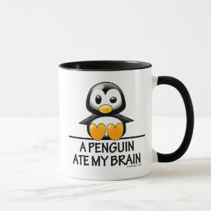 Tasse Un pingouin a mangé mon cerveau