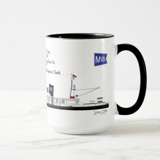 Tasse Un Towboat appelé Frank C. Rand (Droite)